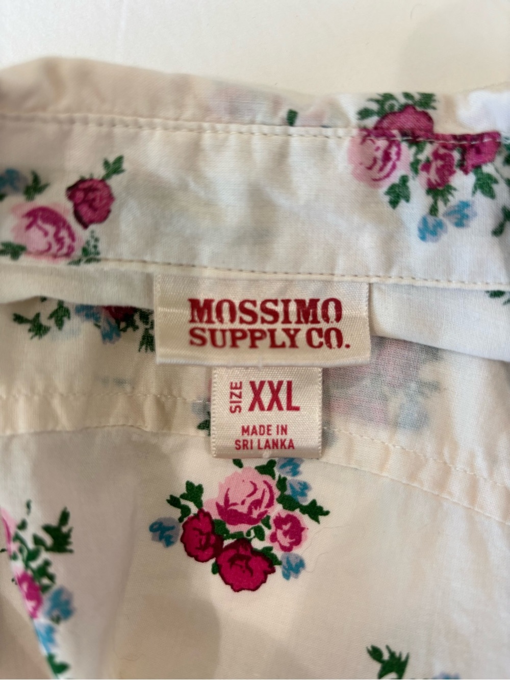 100% Cotton Romantic Western Cowgirl Shirt Roses Pearl Snap Pockets XL Mossimo - Picture 10 of 10